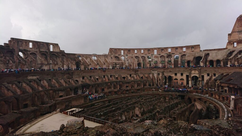 a monumental colosseum in rome
