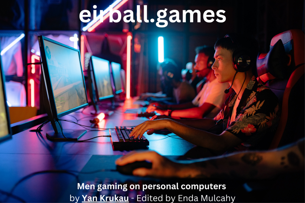 Men Gaming on Personal Computers