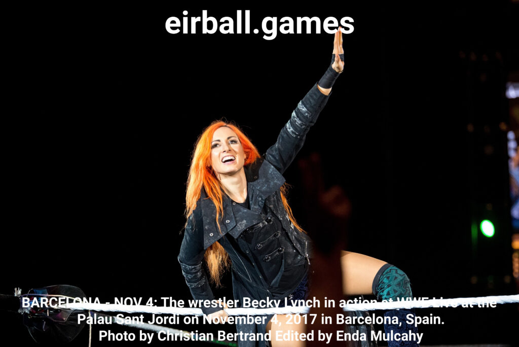 BARCELONA - NOV 4: The wrestler Becky Lynch in action at WWE Live at the Palau Sant Jordi on November 4, 2017 in Barcelona, Spain.